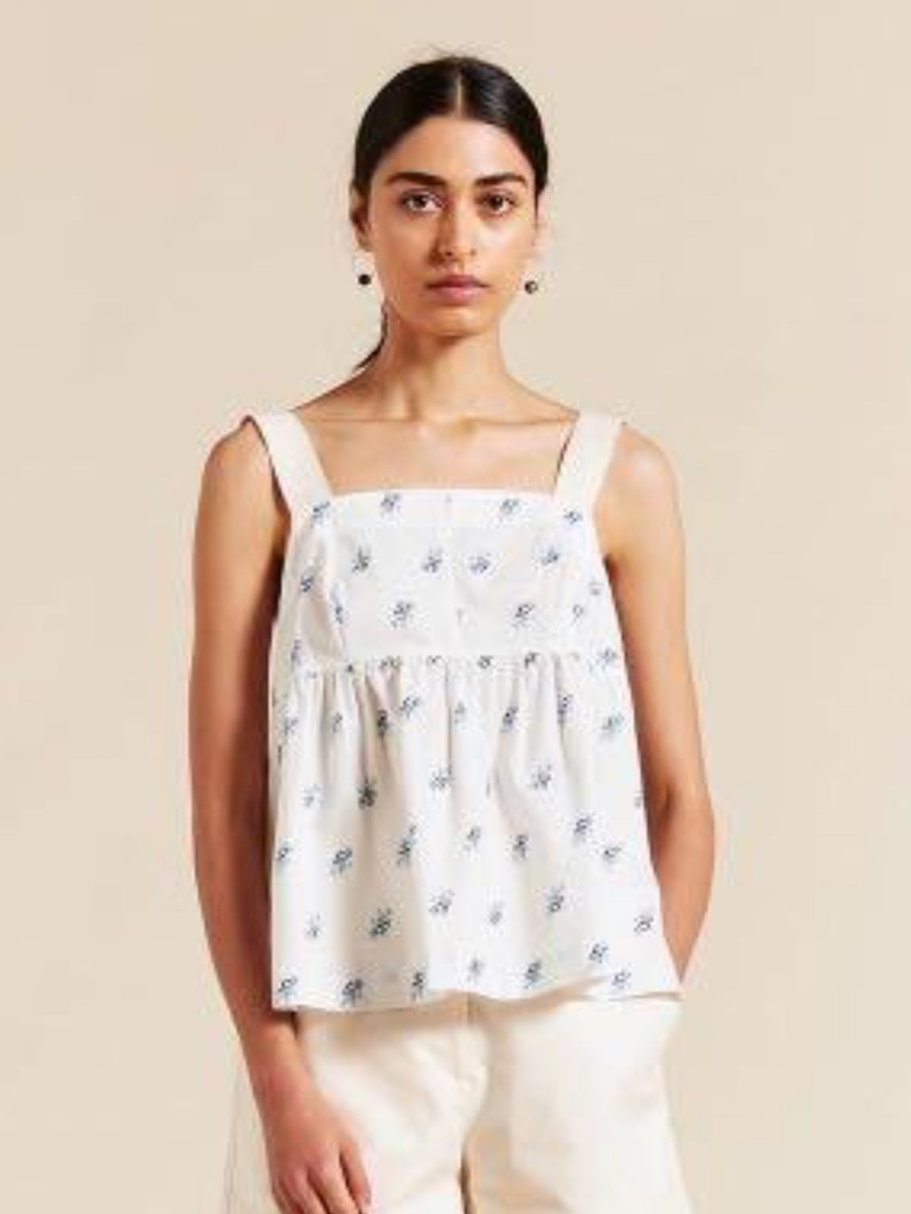 Lee Mathews Floral Strapless Top Size 0